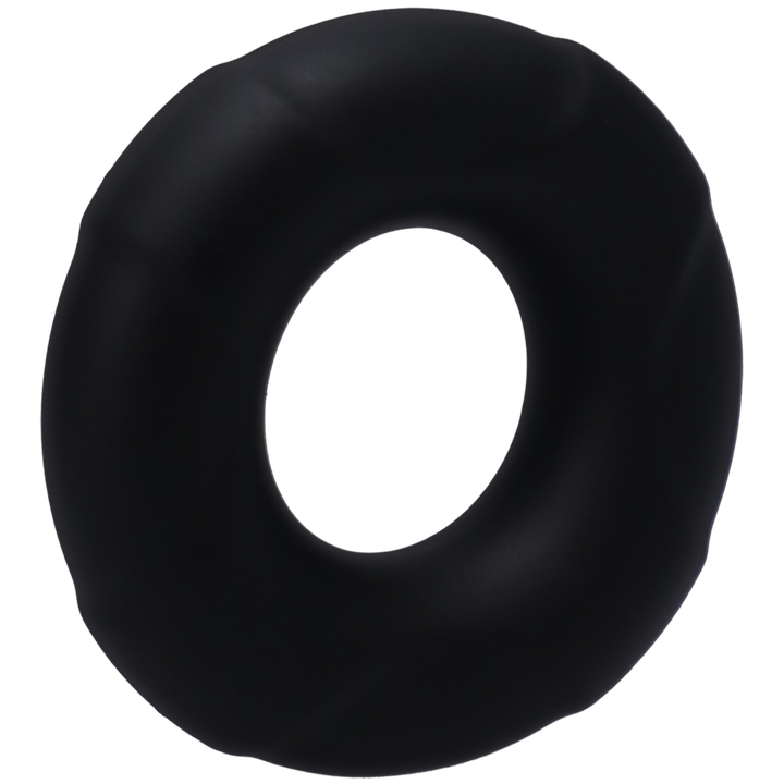 Tantus Buoy Medium Cock Ring Onyx Left