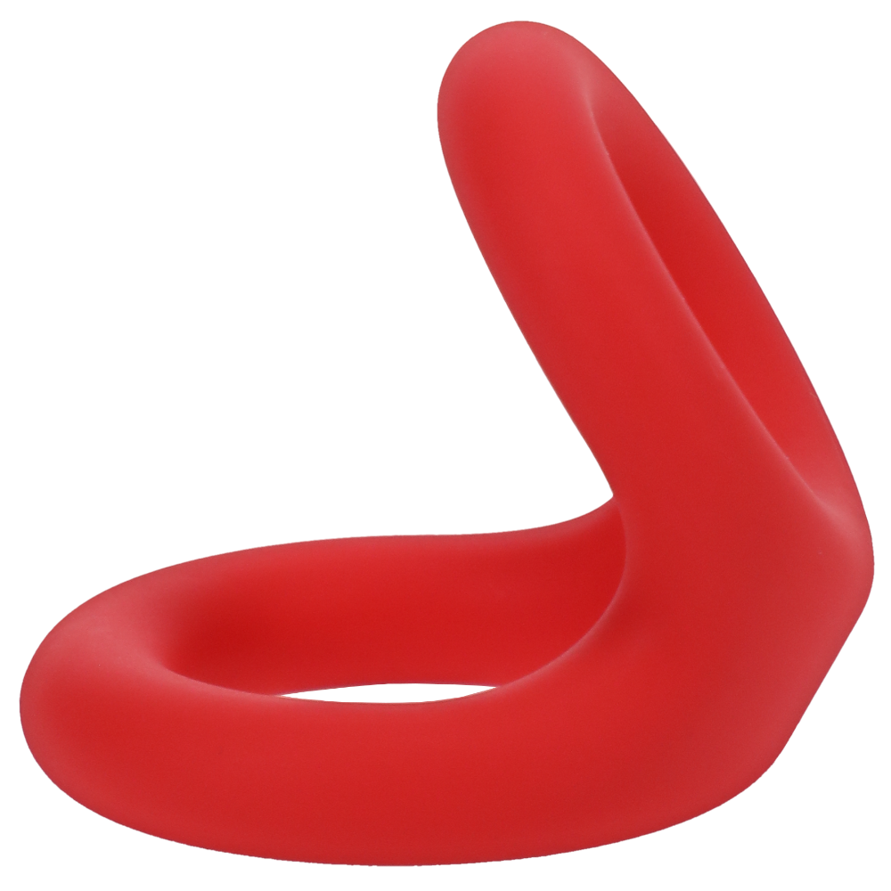 Tantus Uplift Cock Ring Crimson Right