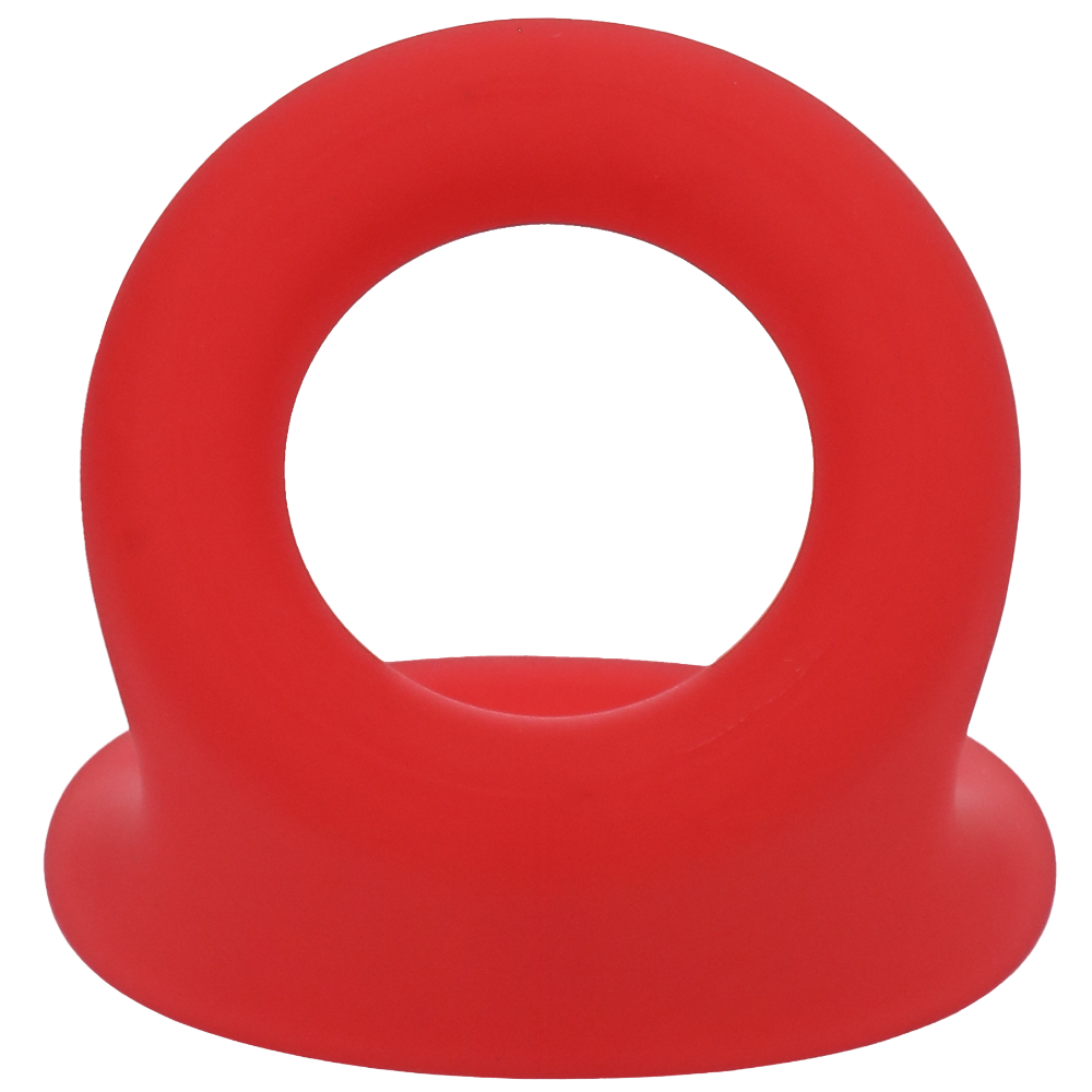 Tantus Uplift Cock Ring Crimson Back