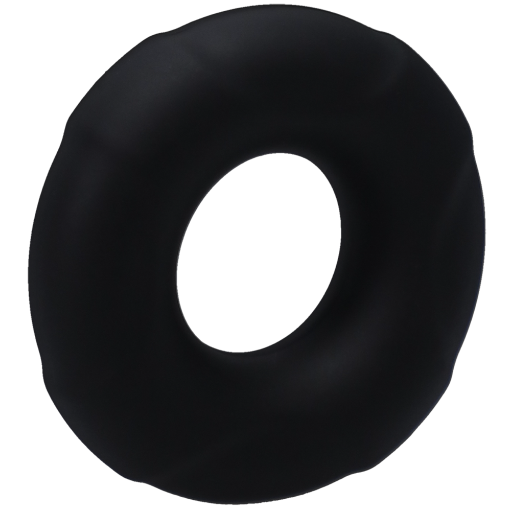 Tantus Buoy Small Cock Ring Onyx Left